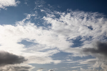 blue sky with clouds