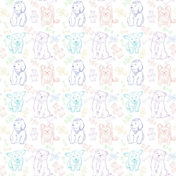 Doggie pattern colored © Andrei