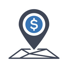 Bank location icon