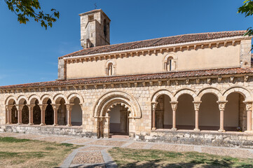 Fototapeta na wymiar Church of Duratón de Nuestra Señora de la Asunción in the province of Segovia, 12th century (Spain)