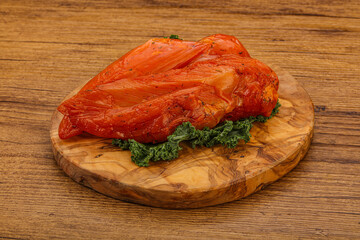 Smoked chicken breast with spices