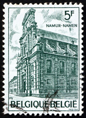 Postage stamp Belgium 1975 Church of St. Loup, Namur