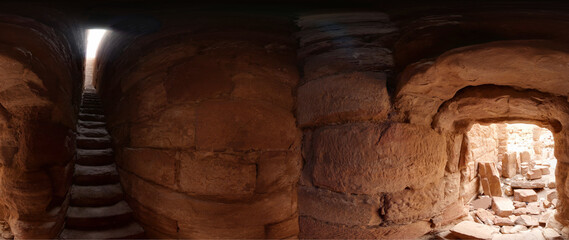 High Resolution 360 Panoramic HDR Images Taken in Petra (Wadi Mousa) and it's most famous historical landmarks, Suitable for AR VR or creating textures for desert environment