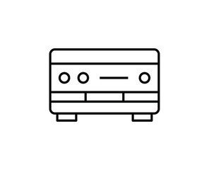 Amplifier vector icon, illustration symbol, amplifier icon or logo isolated sign symbol vector illustration - high quality black style vector icons
