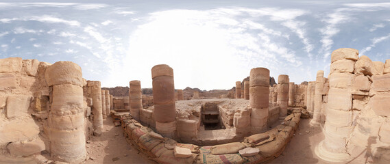 High Resolution 360 Panoramic HDR Images Taken in Petra (Wadi Mousa) and it's most famous...