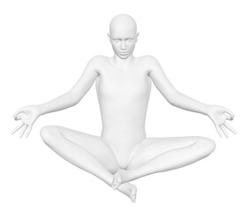 Grey 3d maneken yoga poses