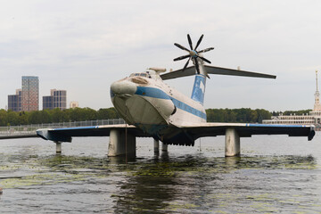 Ekranoplan A-90 Orlyonok. Russian Navy museum.