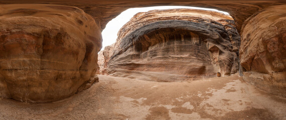 High Resolution 360 Panoramic HDR Images Taken in Petra (Wadi Mousa) and it's most famous...