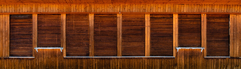 Wooden facade