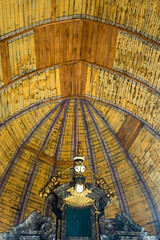 Church of the Sint-Truiden beguinage, Wooden ceiling of the Choir, Belgium, Unesco World Heritage Site.