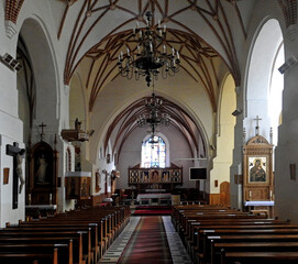 Fototapeta premium built in 1526, a late-gothic Catholic church dedicated to Saint John the Baptist in Wizna in Podlasie, Poland