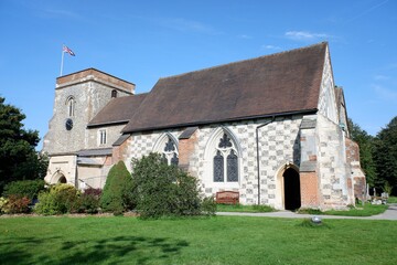 Fototapeta na wymiar St Lawrence the Martyr Church, High Street, Abbots Langley