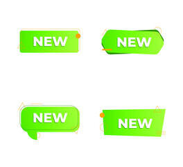 vector illustration of New tag symbol icon, new product, novelty, newest item, banner, promotion and advertising design element.