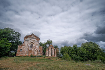 Fototapeta na wymiar Catholic Church of St. Anthony of Padua in the Stara Kotelnia village