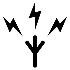 Lightning arrester icon