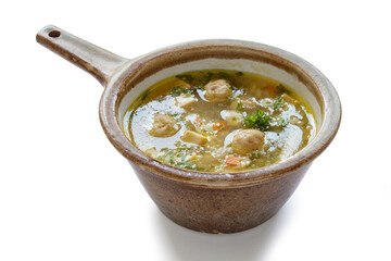 Festagssuppe in Schale