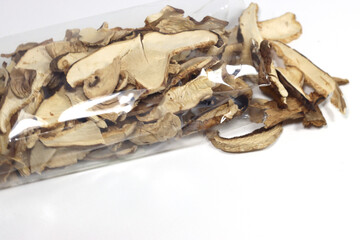 mixed dried mushrooms cut and dried