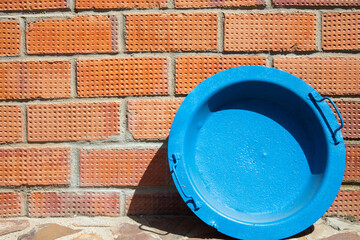Naklejka premium Old brazier used as decoration in rural house