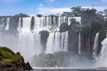 Fototapeta na wymiar Iguazu waterfalls in Argentina