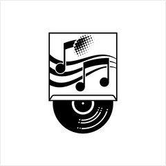 Vinyl Record Icon, Phonograph Record Icon, Gramophone Record, Vinyl Disk, Audio Disk