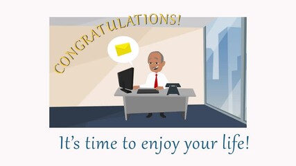 Happy Retirement Card: You worked so hard…  CONGRATULATIONS! It’s time to enjoy your life…