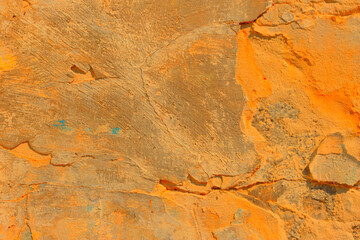 Orange plastered wall texture.