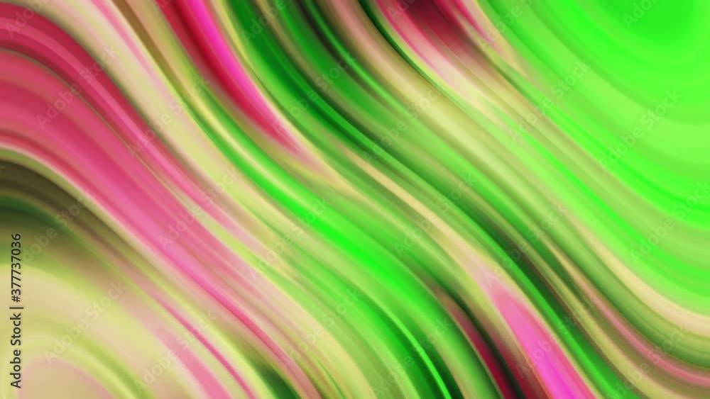 Aufkleber beautiful gradient texture stylish 3d abstract animation color wavy background concept. pink and gre