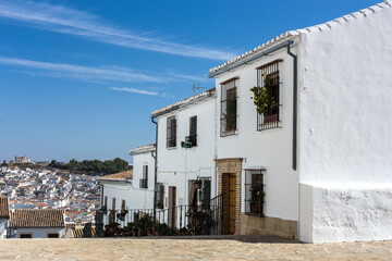 Traditional white Andalusian villages. Antequera. Malaga