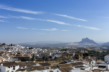 Traditional white Andalusian villages. Antequera. Malaga