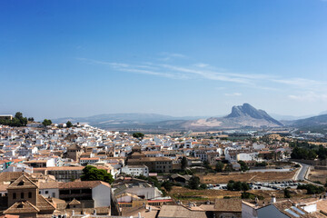 Traditional white Andalusian villages. Antequera. Malaga