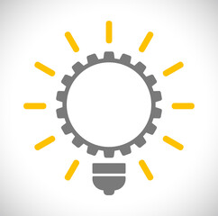lightbulb gear icon