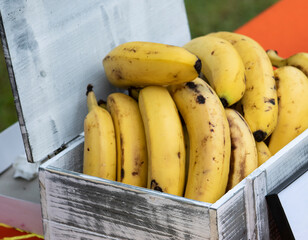 bananas on market