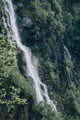 Waterfall in the norwegian mountains