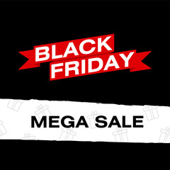 black friday mega sale banner