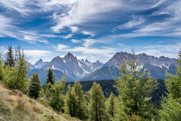 awesome landscape  in the Sexten Dolomites, South Tirol, Italy