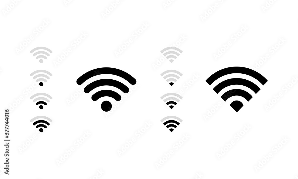Poster wifi signal. wireless connection. vector on isolated white background. eps 10