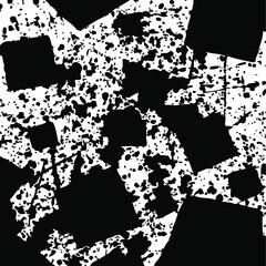 Grunge ink texture as a abstract darl blots on white background