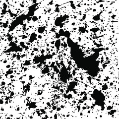 Grunge ink texture as a abstract darl blots on white background