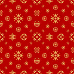 Snowflakes seamless pattern. Christmas background. Vector background