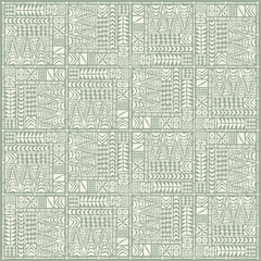 Tile wall stencil - tribal wallpaper pattern - African style DIY wall décor. Laser cut