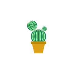 Cactus icon flat design