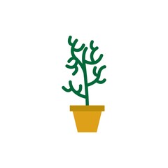 Cactus icon flat design