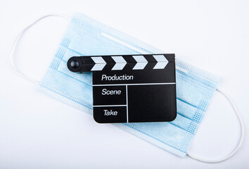 image of clapper board mask