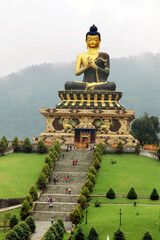 Buddha Park of Ravangla. Beautiful huge statue of Lord Buddha, at Ravangla, Sikkim, India. Gautam Buddha statue in the Buddha Park of Ravangla in South Sikkim.