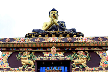 Buddha Park of Ravangla. Beautiful huge statue of Lord Buddha, at Ravangla, Sikkim, India. Gautam Buddha statue in the Buddha Park of Ravangla in South Sikkim.