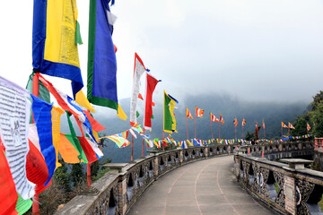 Buddha Park of Ravangla. Beautiful huge statue of Lord Buddha, at Rabangla, Sikkim, India. Gautam Buddha statue in the Buddha Park of Ravangla in Sikkim. Outdoor decoration of  Buddha Park in Sikkim.