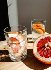 orange and grapefruit