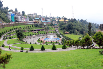 Buddha Park of Ravangla. Beautiful huge statue of Lord Buddha, at Rabangla, Sikkim, India. Gautam Buddha statue in the Buddha Park of Ravangla in Sikkim. Outdoor decoration of  Buddha Park in Sikkim.
