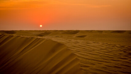 Sand dunes in United Arab Emirates,Abu Dhabi,Dubai,Middle East.