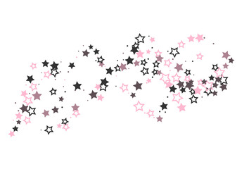 Shooting stars confetti. Multi-colored stars. Holiday background. Abstract texture on a white background. Design element. Vector illustration, EPS 10	